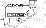 Febest CRSB-PACF Front Stabilizer Bar Bush D26