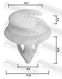 Febest 88570-230 Retainer Clip