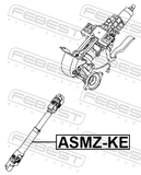 Febest ASMZ-KE Intermediate Steering Shaft