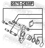 Febest 0575-DEMF Front Brake Caliper Repair Kit (Set For Two Sides)