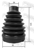 Febest 3215P-ESCIV Boot Inner CV Joint Kit Pvc 81X115X29