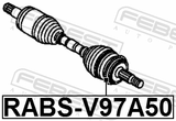 Febest RABS-V97A50 Ring ABS