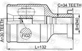 Febest 2011-MAGLH Inner CV Joint 30X40X34