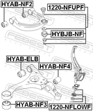 Febest 1220-NFLOWF Ball Joint Front Steering Knuckle