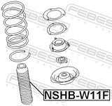 Febest NSHB-W11F Front Shock Absorber Boot