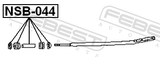 Febest NSB-044 Front Strut Rod Cushion Kit