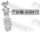Febest TSHB-GGN15 Front Shock Absorber Boot