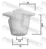 Febest 88570-194 Retainer Clip