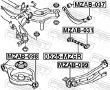 Febest 0525-MZ6R Rear Lateral Link