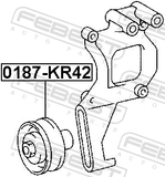 Febest 0187-KR42 Pulley Tensioner Kit