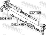 Febest 0422-H57 Steering Tie Rod