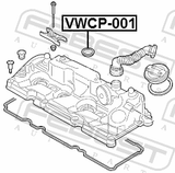 Febest VWCP-001 O-Ring Fuel Injector