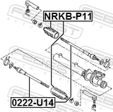 Febest 0222-U14 Steering Tie Rod