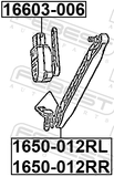 Febest 1650-012RR Link, Height Control Sensor