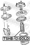 Febest TSHB-12-GOLD Universal Boot With Jounce Bumper, Shock Absorber