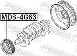 Febest MDS-4G63 Crankshaft Pulley 4G63