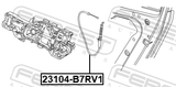 Febest 23104-B7RV1 Outer Door Lock Cable