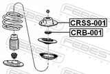 Febest CRSS-001 Front Shock Absorber Mounting