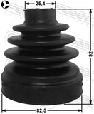 Febest 2715-S80T Boot Inner CV Joint Kit 82.5X92X25.4