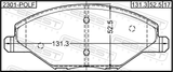 Febest 2301-POLF Pad Kit, Disc Brake, Front - Kit