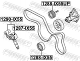 Febest 1288-IX55 Pulley Idler