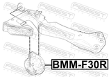 Febest BMM-F30R Rear Transmission Mount