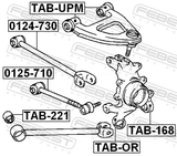 Febest 0124-730 Rear Transverse Link