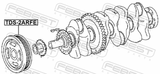 Febest TDS-2ARFE Crankshaft Pulley 2ARFE