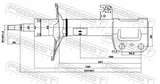 Febest 01665183FL Shock Absorber Front Left