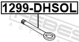 Febest 1299-DHSOL Tow Hook