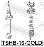 Febest TSHB-16-GOLD Universal Boot With Jounce Bumper, Shock Absorber