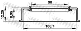 Febest 95ADS-911060912X Oil Seal Front Hub 91X106.5X9X12.3