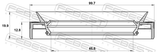Febest 95MES-47981320C Drive Shaft Oil Seal 45.6X99.7X12.8X19.9