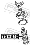 Febest TSHB18 Universal Boot With Jounce Bumper, Shock Absorber