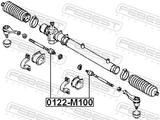 Febest 0122-M100 Steering Tie Rod