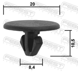Febest 88570-217 Retainer Clip