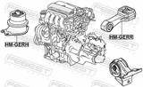 Febest HM-GERH Right Engine Mount (Hydro)