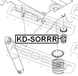 Febest KD-SORRR Rear Shock Absorber Jounce Bumper