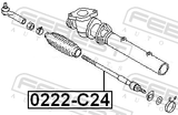 Febest 0222-C24 Steering Tie Rod