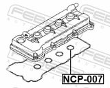 Febest NCP-007 Seal Ring, Spark Plug Tube