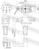 Febest 05640-001 Ignition Coil