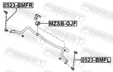 Febest 0523-BMFL Front Left Stabilizer Link / Sway Bar Link