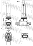 Febest 05640-002 Ignition Coil