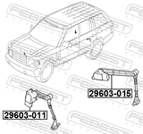 Febest 29603-015 Rear Level Sensor (With Link)