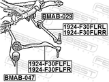 Febest BMAB-047 Front Rod Bushing (Hydro)