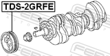 Febest TDS-2GRFE Crankshaft Pulley 2GRFE