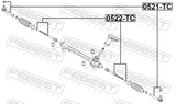 Febest 0521-TC Steering Tie Rod End