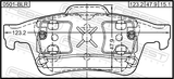 Febest 0501-BLR Pad Kit, Disc Brake, Rear (With Anti-Rattle Spring)