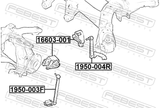 Febest 1950-003F Link, Height Control Sensor