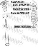 Febest BMSS-F30R Rear Shock Absorber Mounting